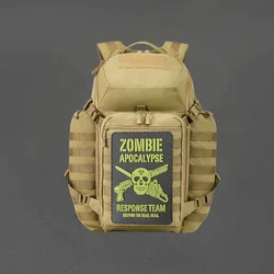 Parche PVC apocalipsis zombi – Insignia moral con gancho y bucle