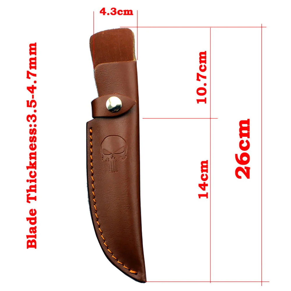 Funda Cuero Portacuchillos Cuchillo Fijo Táctico - imagen 2