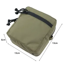 Bolsa táctica MOLLE multiusos de nailon con cierre para chaleco