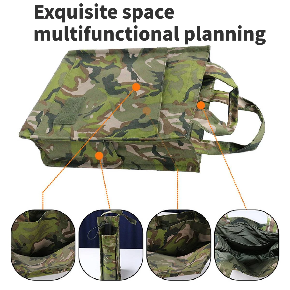 Bolsa táctica impermeable A-TACS FG/EMR camuflada Flecktarn - imagen 4