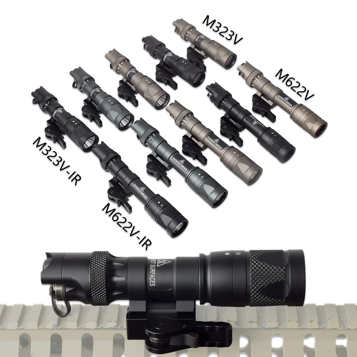 Surefire Linterna Táctica LED IR – Modo estroboscópico para Airsoft