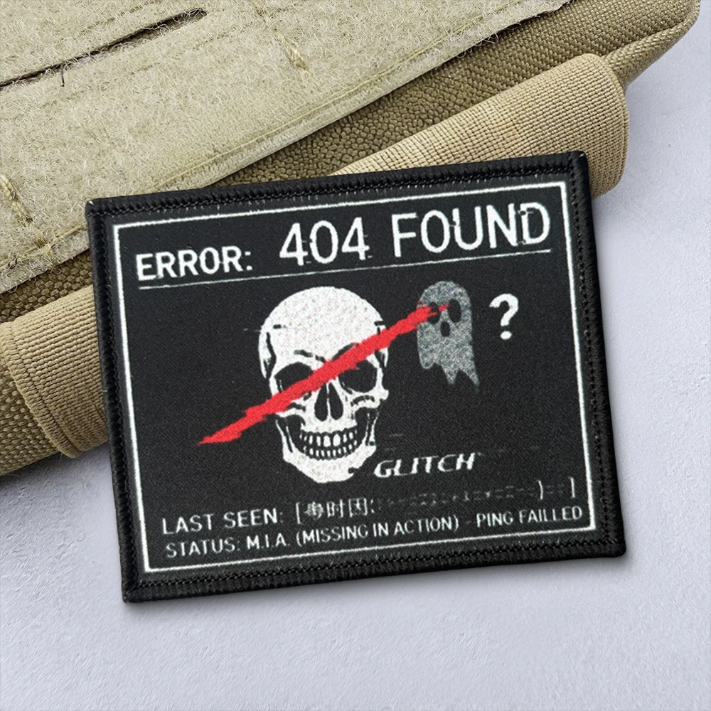 Parche calavera con velcro gancho y bucle para mochilas, gorra - imagen 2