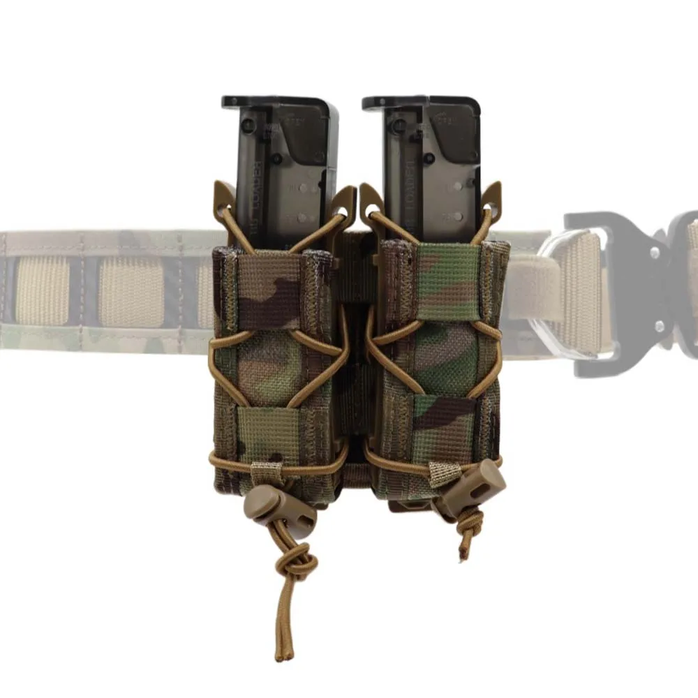Montaje MOLLE y configuración discreta en cinturón o chaleco