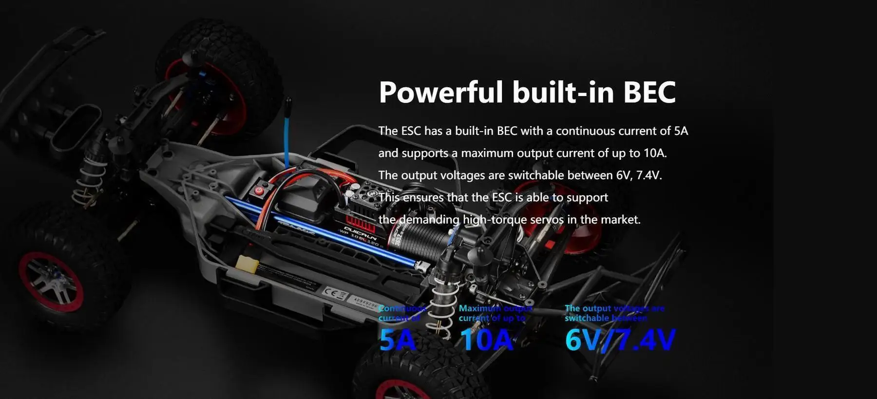 Instalación del ESC en chasis de coche RC