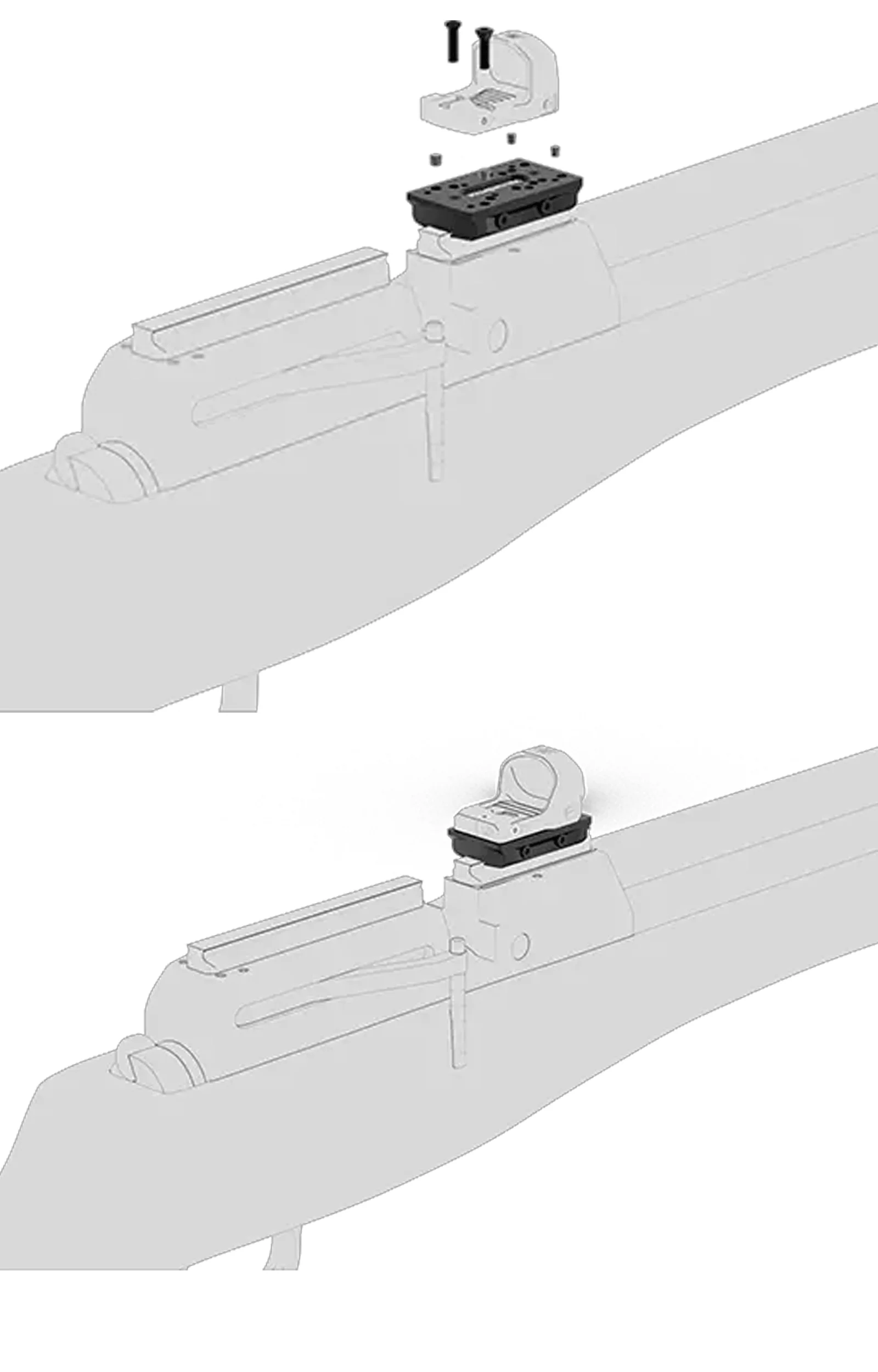 Montura dovetail Vector Optics de perfil bajo