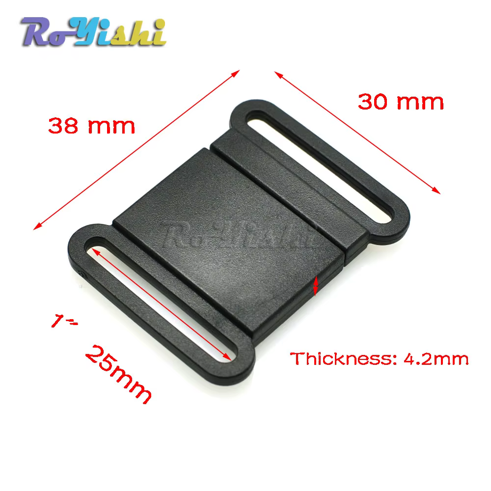 Hebilla liberación rápida táctica 25mm plástico resistente