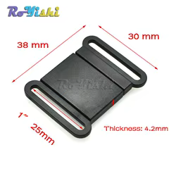 Hebilla liberación rápida táctica 25mm plástico resistente