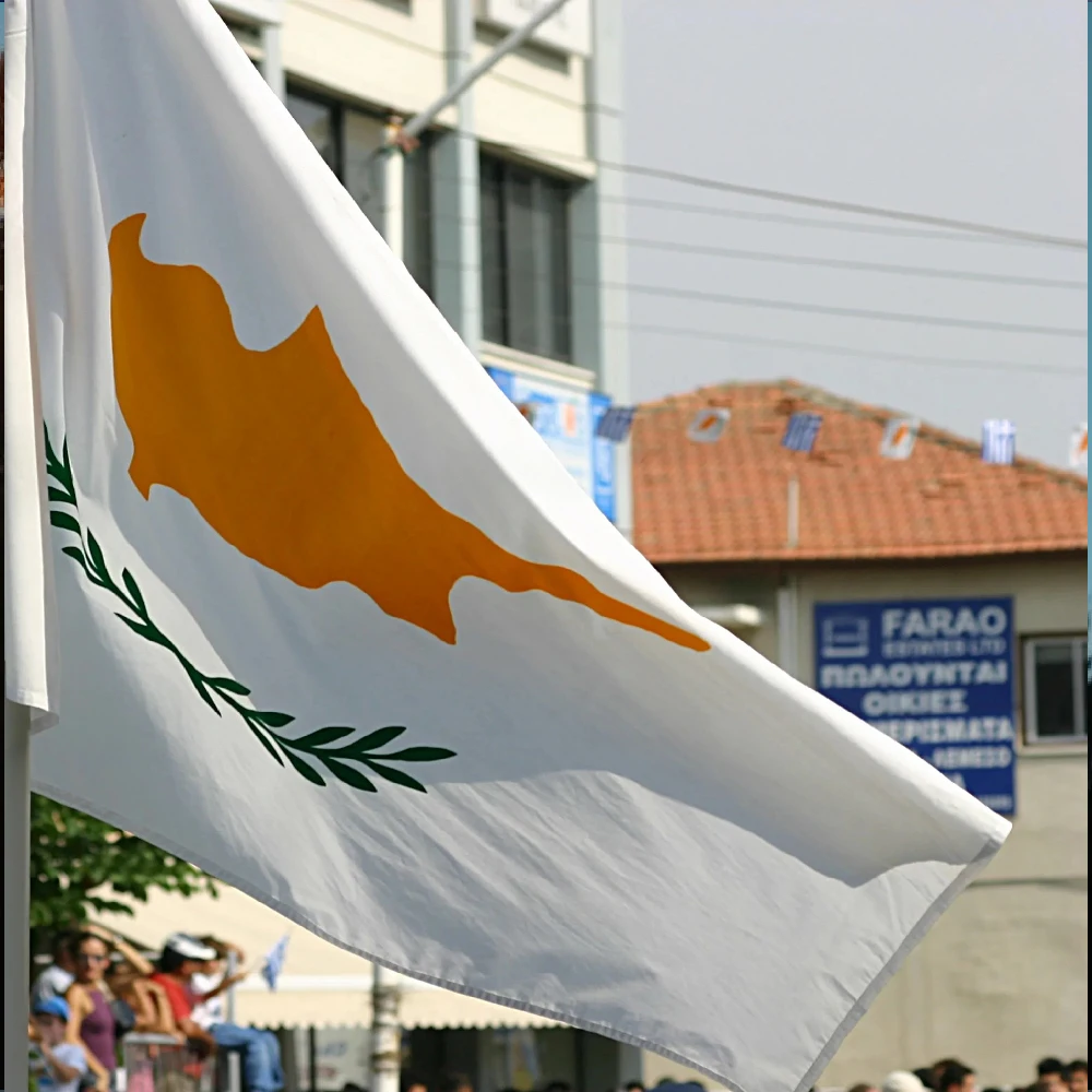 Bandera de Chipre FLAGLINK para decoración