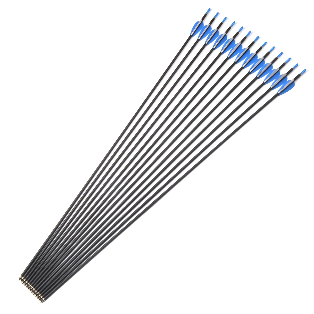 Pack de 12 flechas de carbono listas para uso