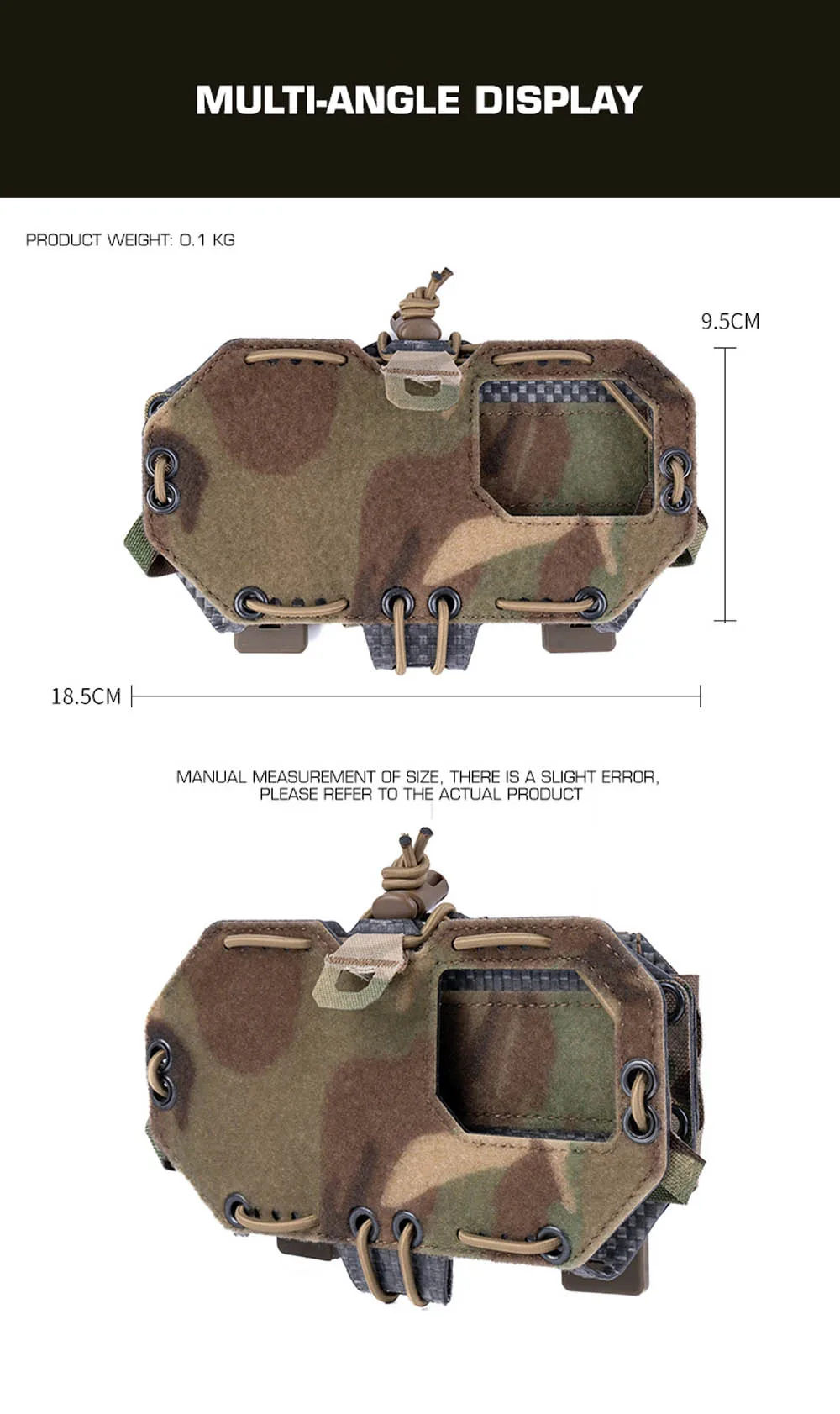 Panel de pecho MOLLE estilo H para navegación