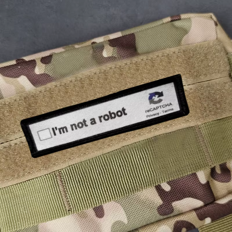 Parche táctico moral I'm Not A Robot - Gancho y bucle para mochila - imagen 3