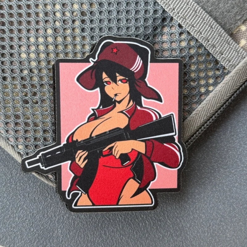 Parche táctico moral anime con velcro gancho y bucle para mochila - imagen 2
