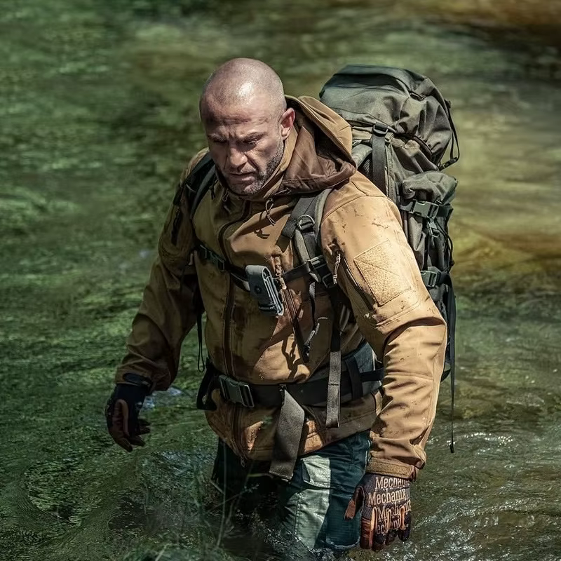 Chaqueta táctica impermeable forro polar – Hombre clima extremo - imagen 2