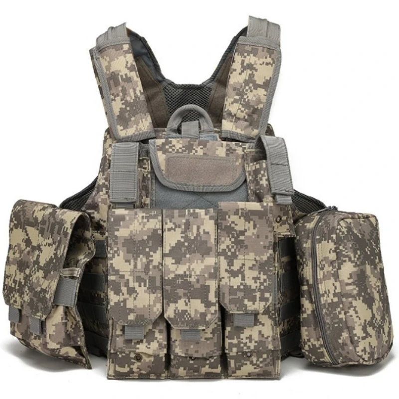 Chaleco táctico MOLLE para airsoft con portacargadores desmontable - imagen 4