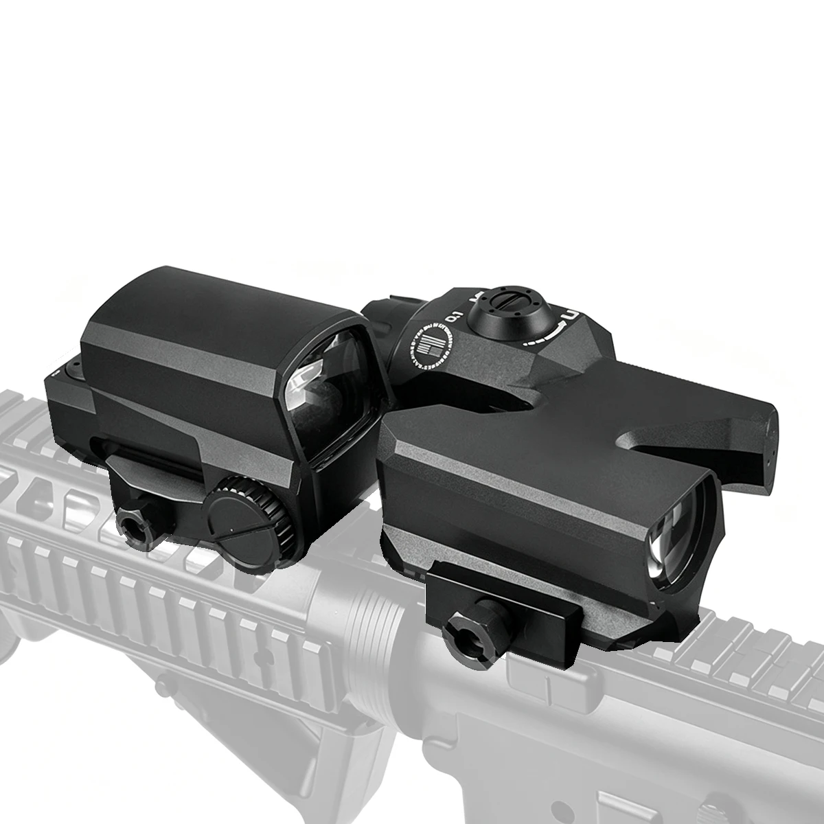 Mira telescópica táctica 6X con visor réflex 1X para rifle - imagen 3