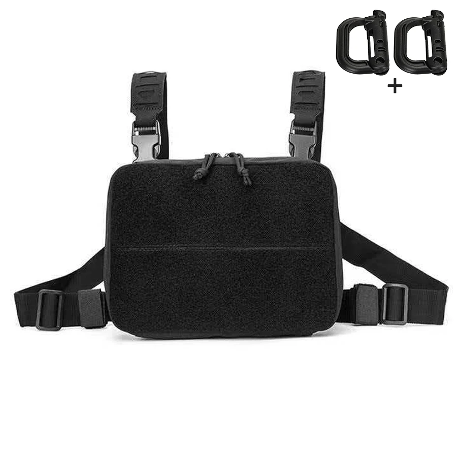 Bolsa táctica MOLLE de pecho doble cremallera para aire libre - imagen 3