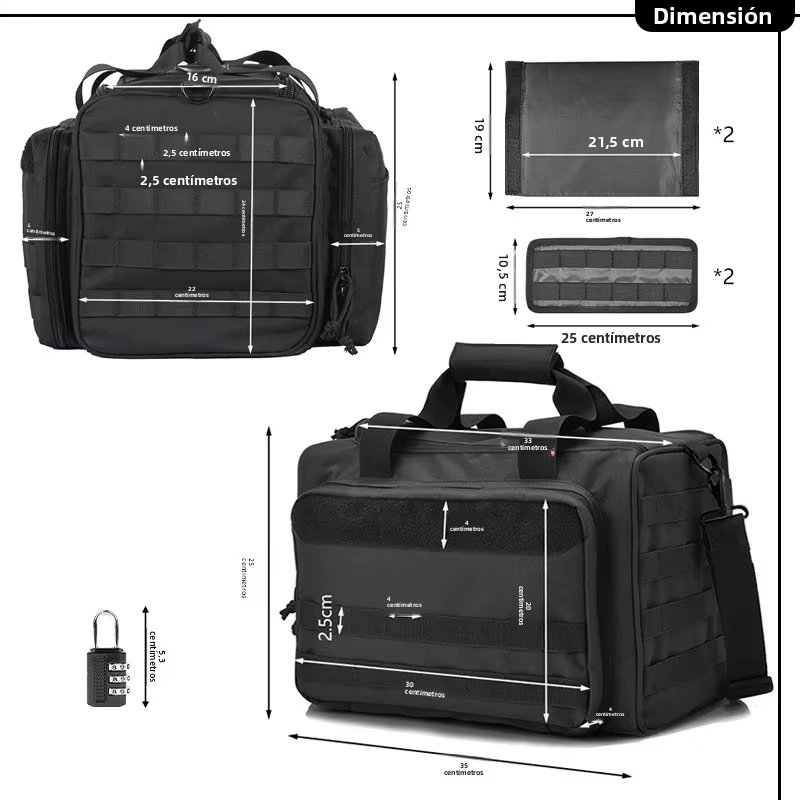 Mochila táctica MOLLE 600D para caza y accesorios para cámara - imagen 5
