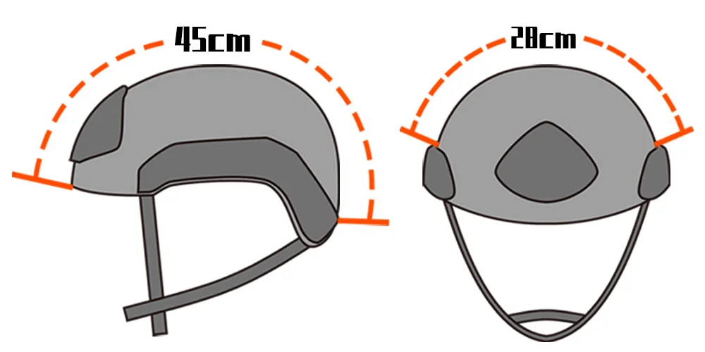 DMGear Fast XP Protector de casco táctico carbono MOLLE airsoft - imagen 5