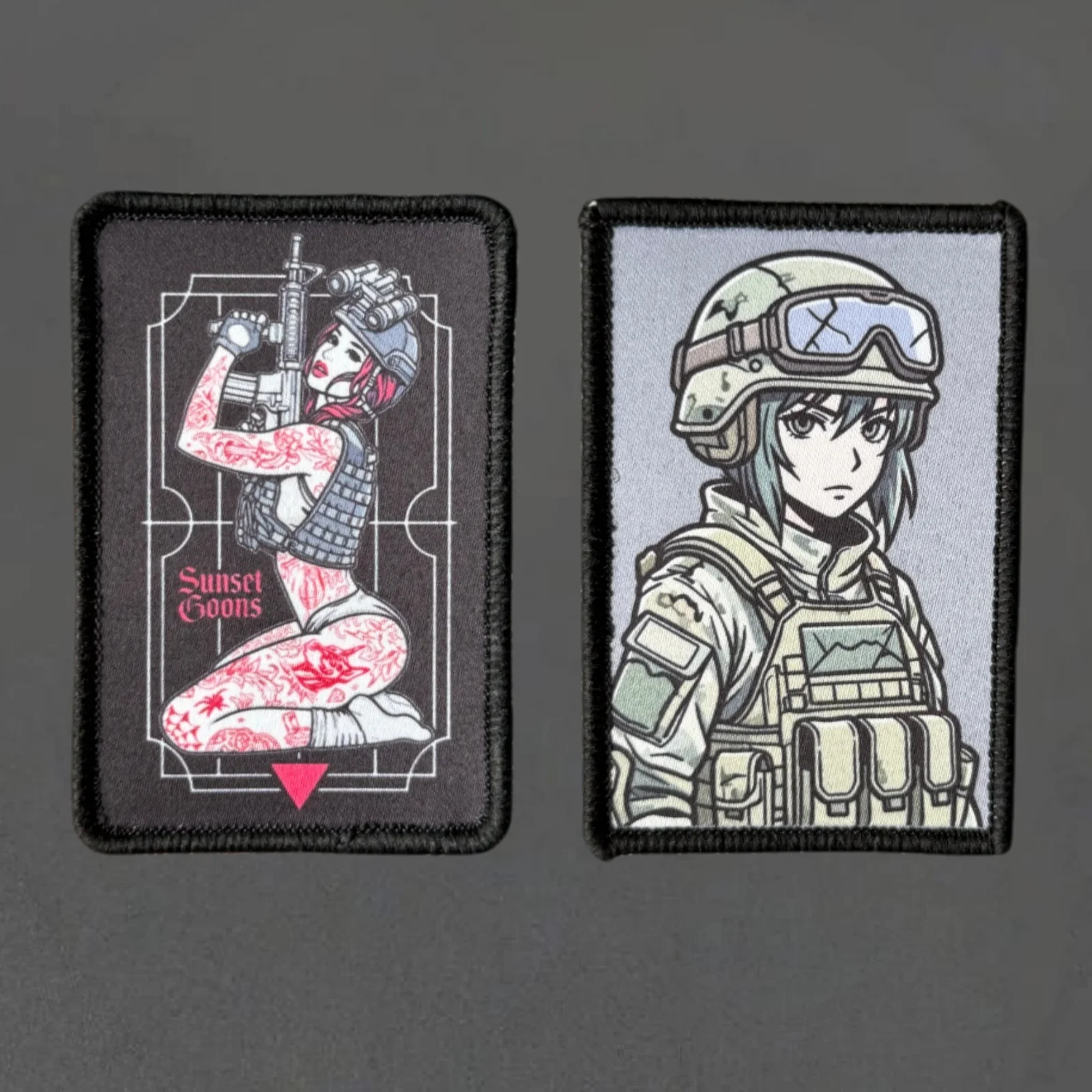 Insignia táctica visión nocturna con diseño – Patches velcro para chalecos - imagen 4
