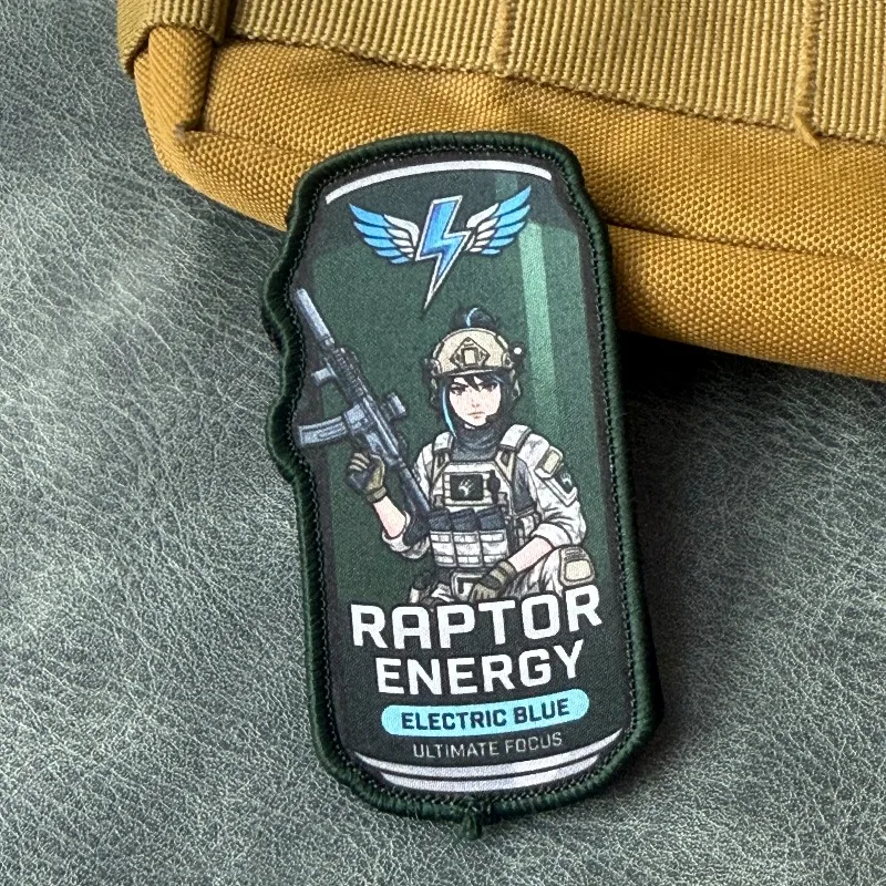 Parche táctico con velcro chica anime energética moral soldado - imagen 2