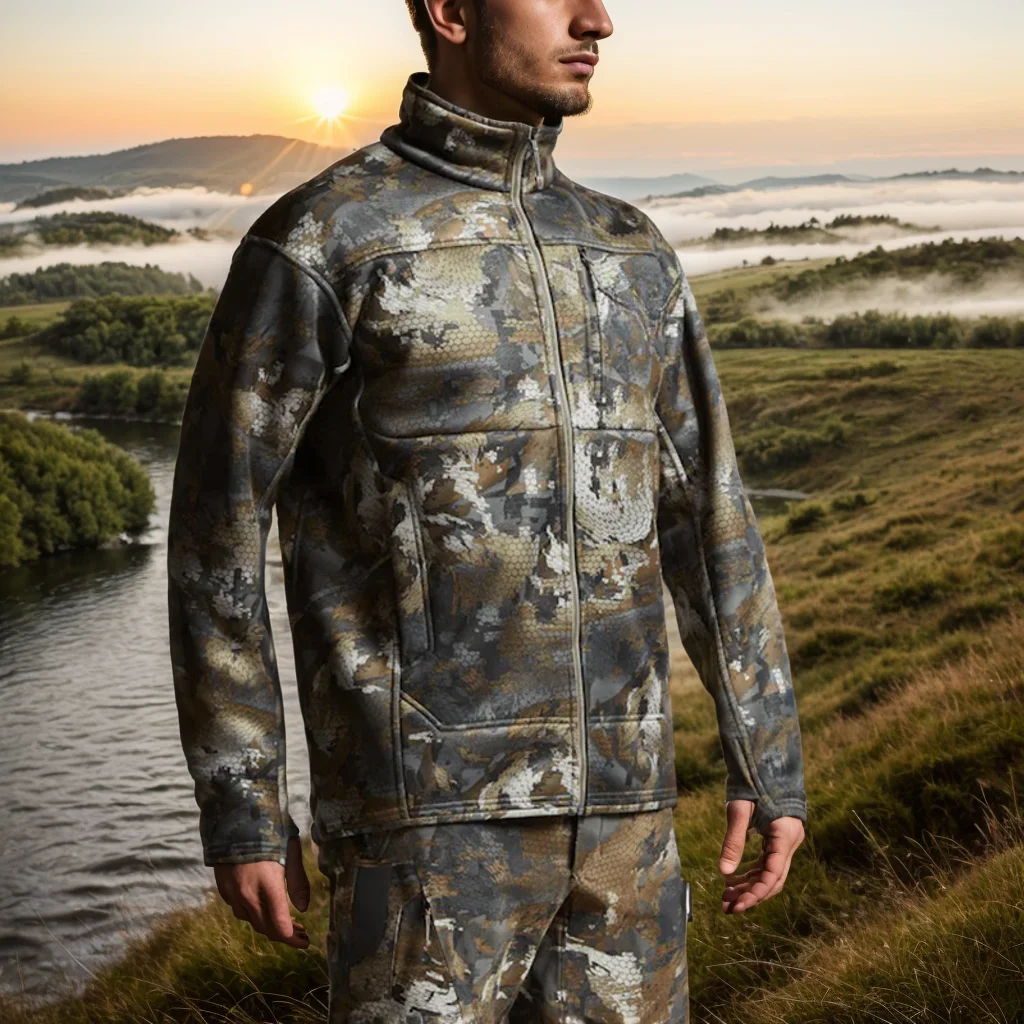Chaqueta Traverse táctica camuflaje con forro polar y cuello alto - imagen 4