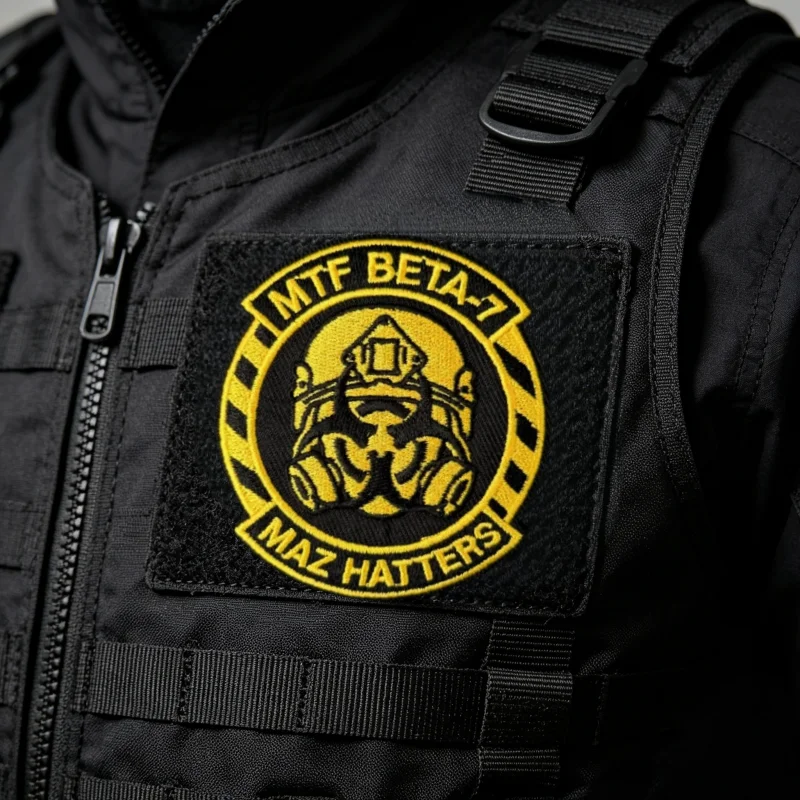 MTF Beta-7 Maz Hatters – Parche bordado táctico con velcro