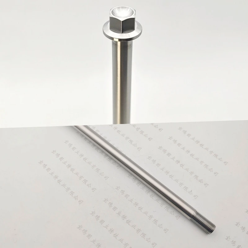 Tornillo de titanio M10 con tapa de brida