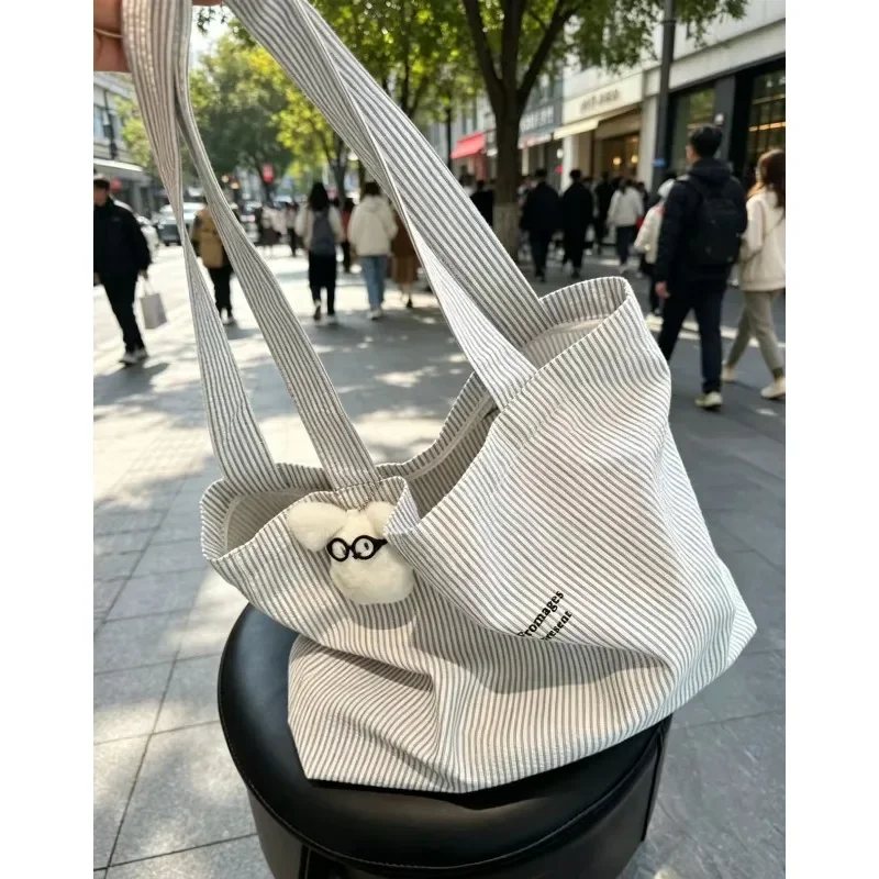 Bolsa de lona táctica bandolera gran capacidad, rayas - imagen 5