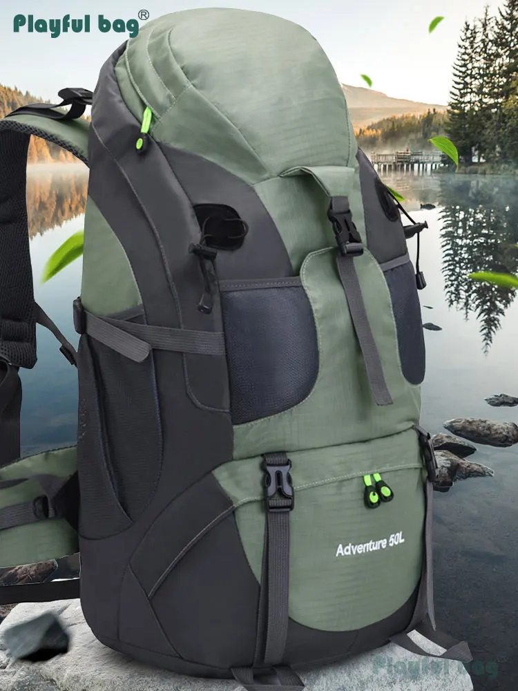 Mochila táctica impermeable gran capacidad para montaña y senderismo - imagen 4