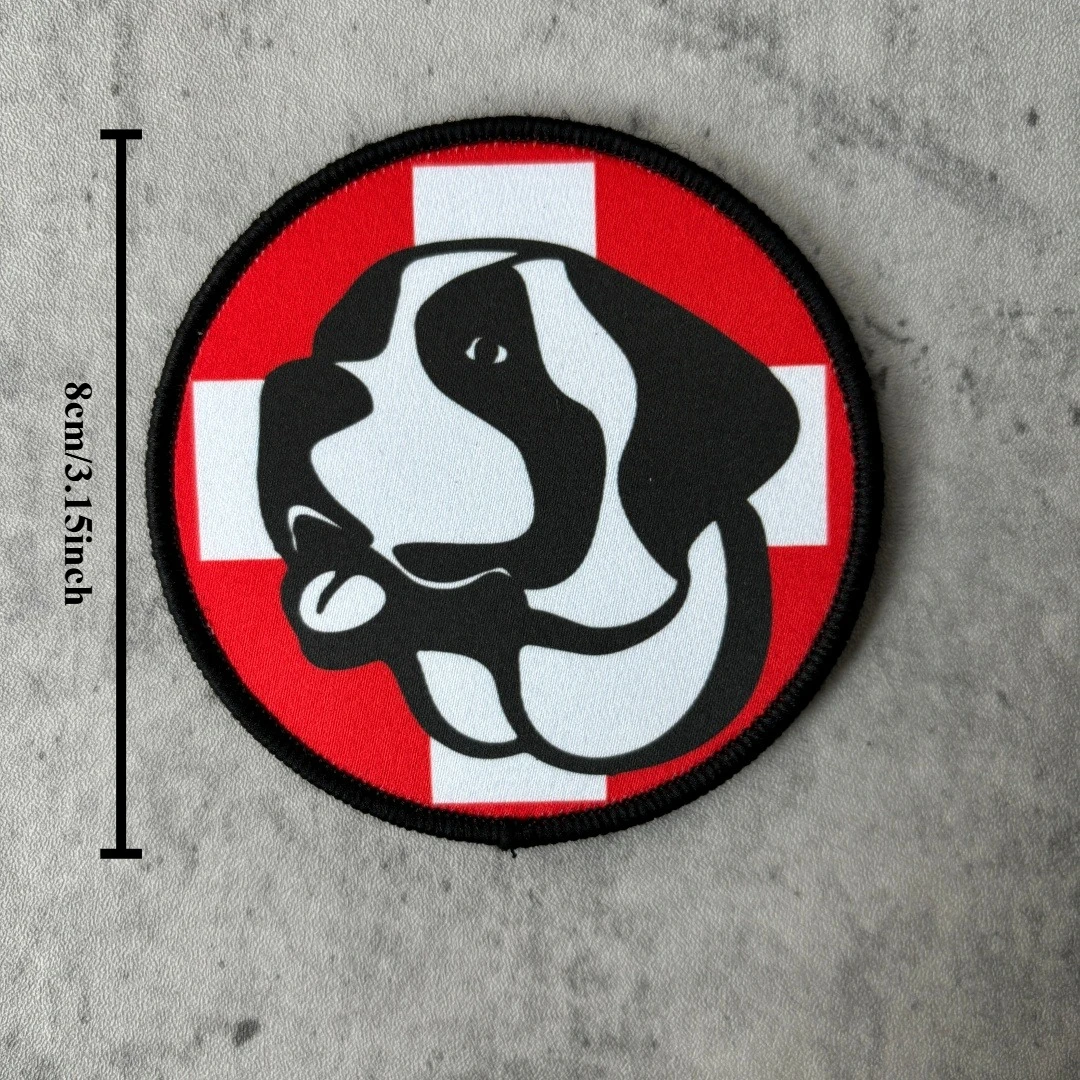 Parche táctico velcro perro servicio médico – Insignia militar - imagen 4