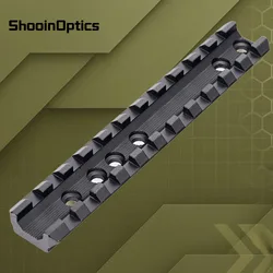 Montura Weaver 20mm aluminio para mira de rifle