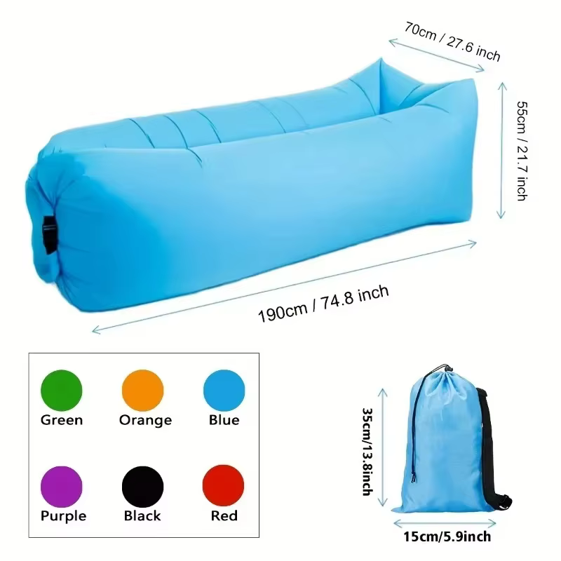 DIZETION Sillón inflable para camping - sofá portátil de festivales - imagen 2