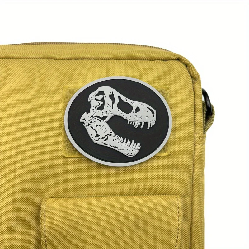Parche táctico dinosaurio fósil PVC gancho y bucle - imagen 3