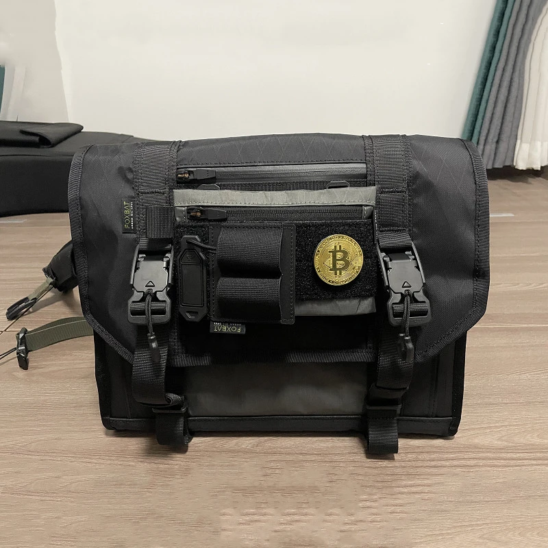 Parche táctico metálico Bitcoin BTC para chaleco y mochila MOLLE - imagen 2