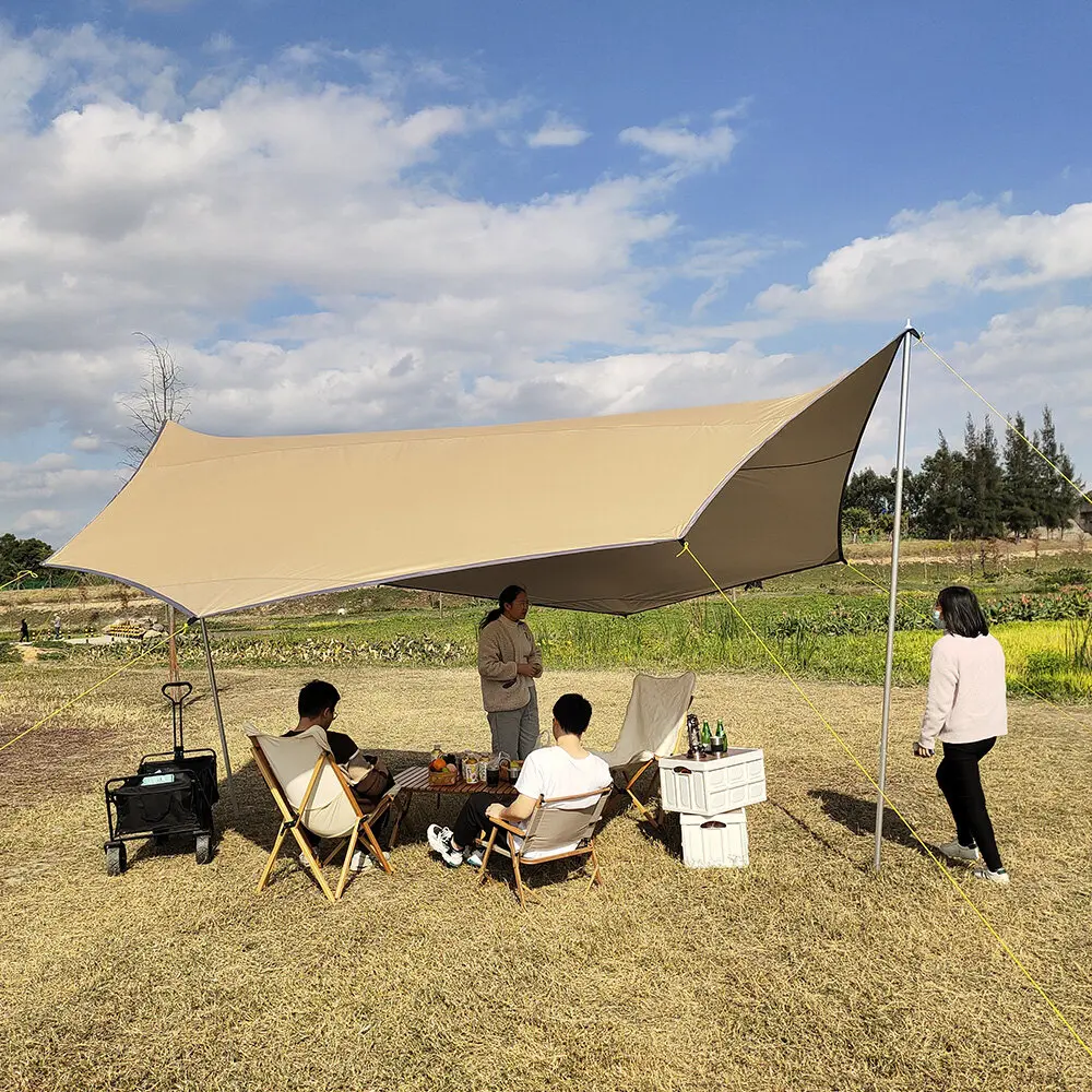 Toldo impermeable octagonal grande para jardín y acampada exterior - imagen 5