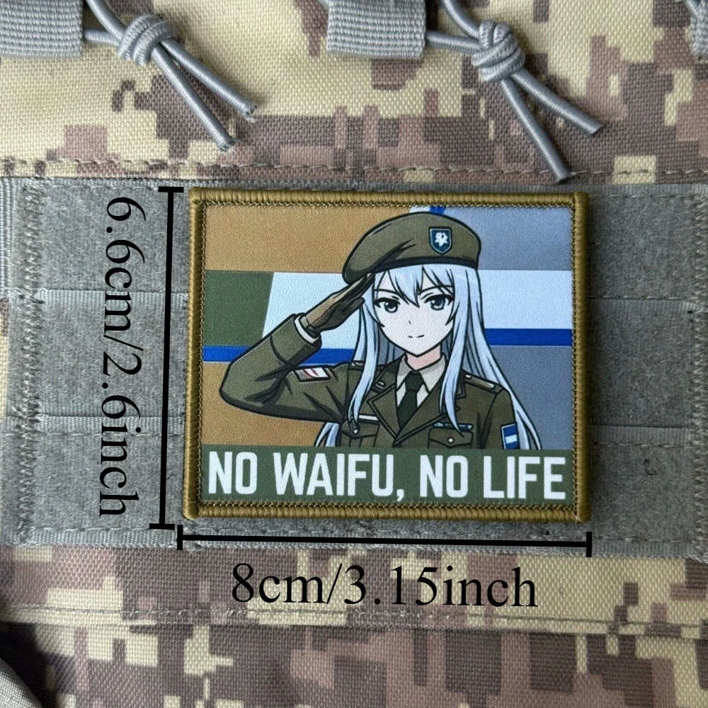 Parche táctico anime con gancho y bucle para mochila militar - imagen 4
