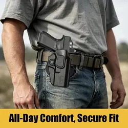 Funda OWB táctica Glock nivel II exterior cinturón mano derecha