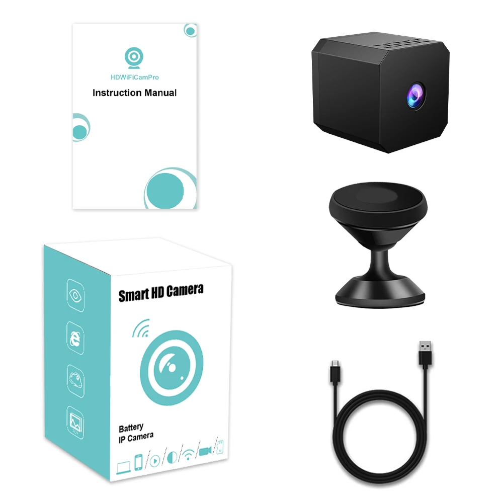Mini cámara WiFi de vigilancia con grabación en bucle hogar - imagen 3