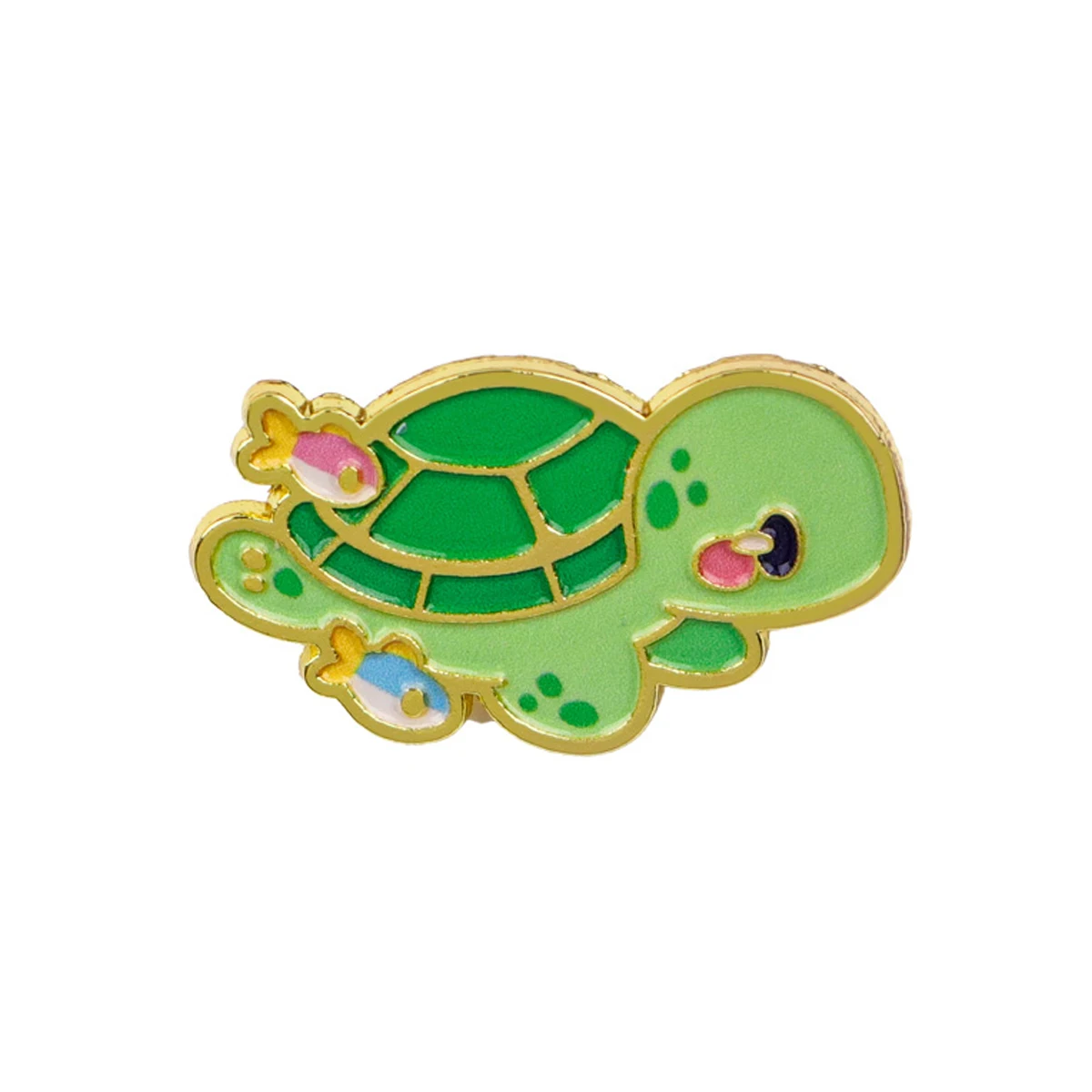 Pin de esmalte con diseño de tortuga marina