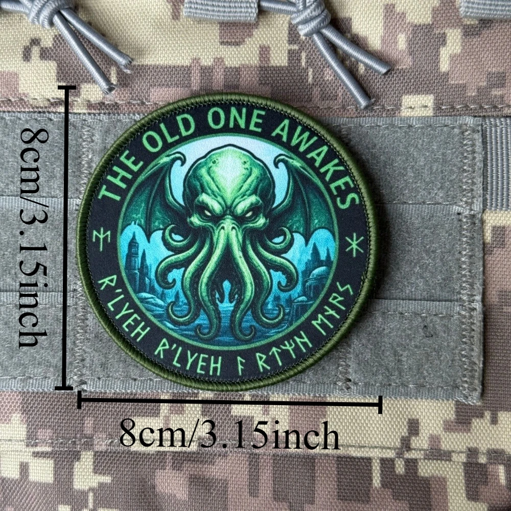 Parche táctico pulpo gancho y bucle impreso moral insignia - imagen 5
