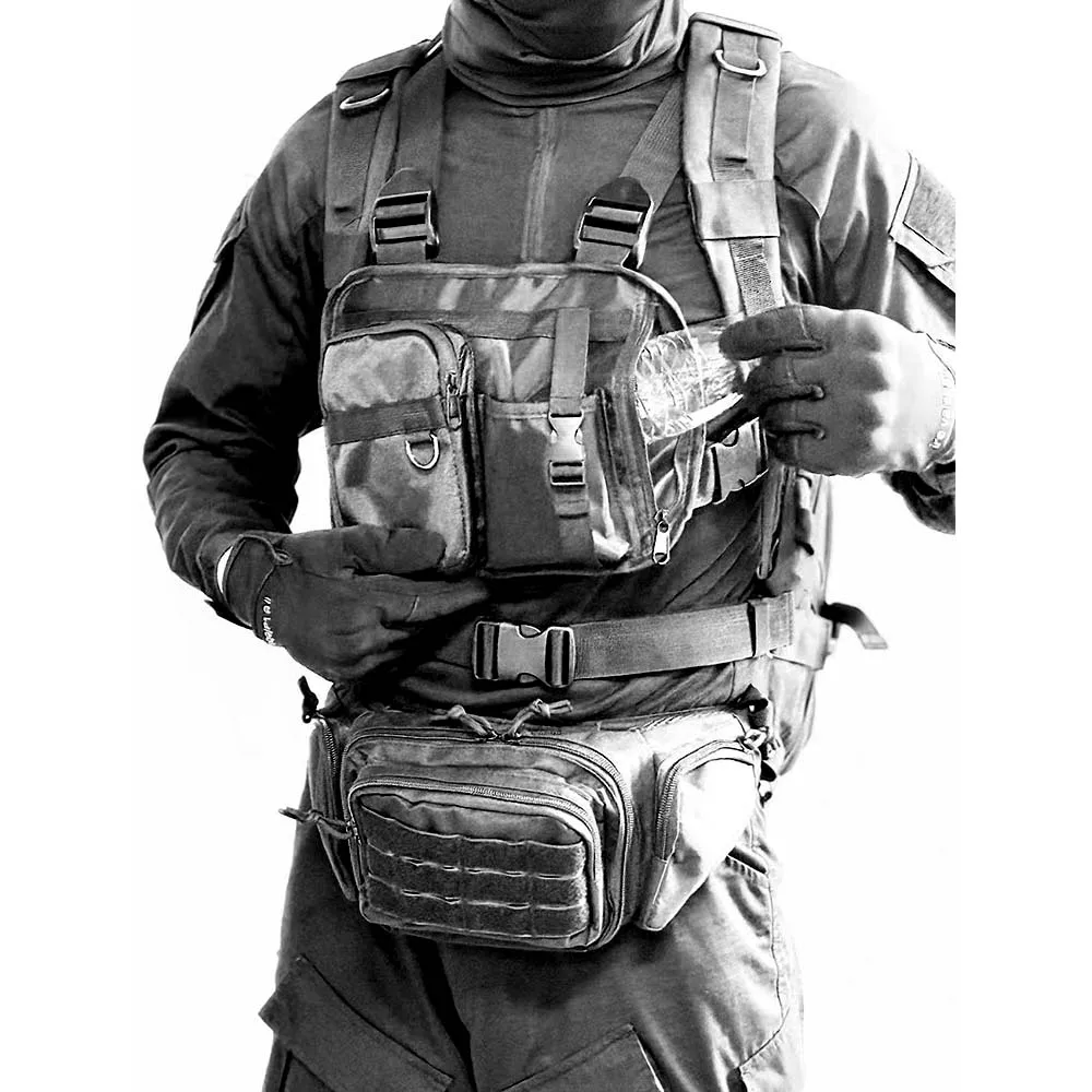 Portapecho táctico MOLLE – Bandolera militar para exterior