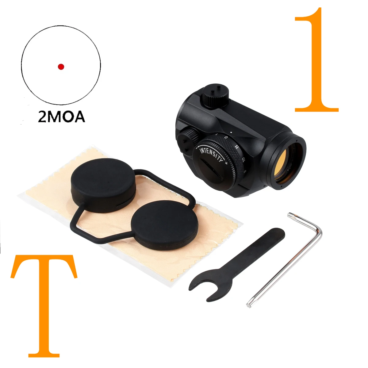 Mira óptica reflex AIMP 2MOA con montura rápida UNITY para riel Picatinny - imagen 4