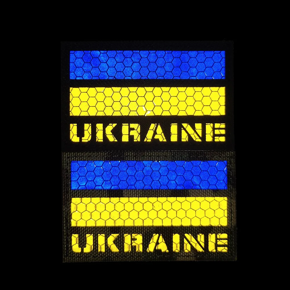 Parche táctico MOLLE reflectante IR Ukraine Reino Unido - imagen 5
