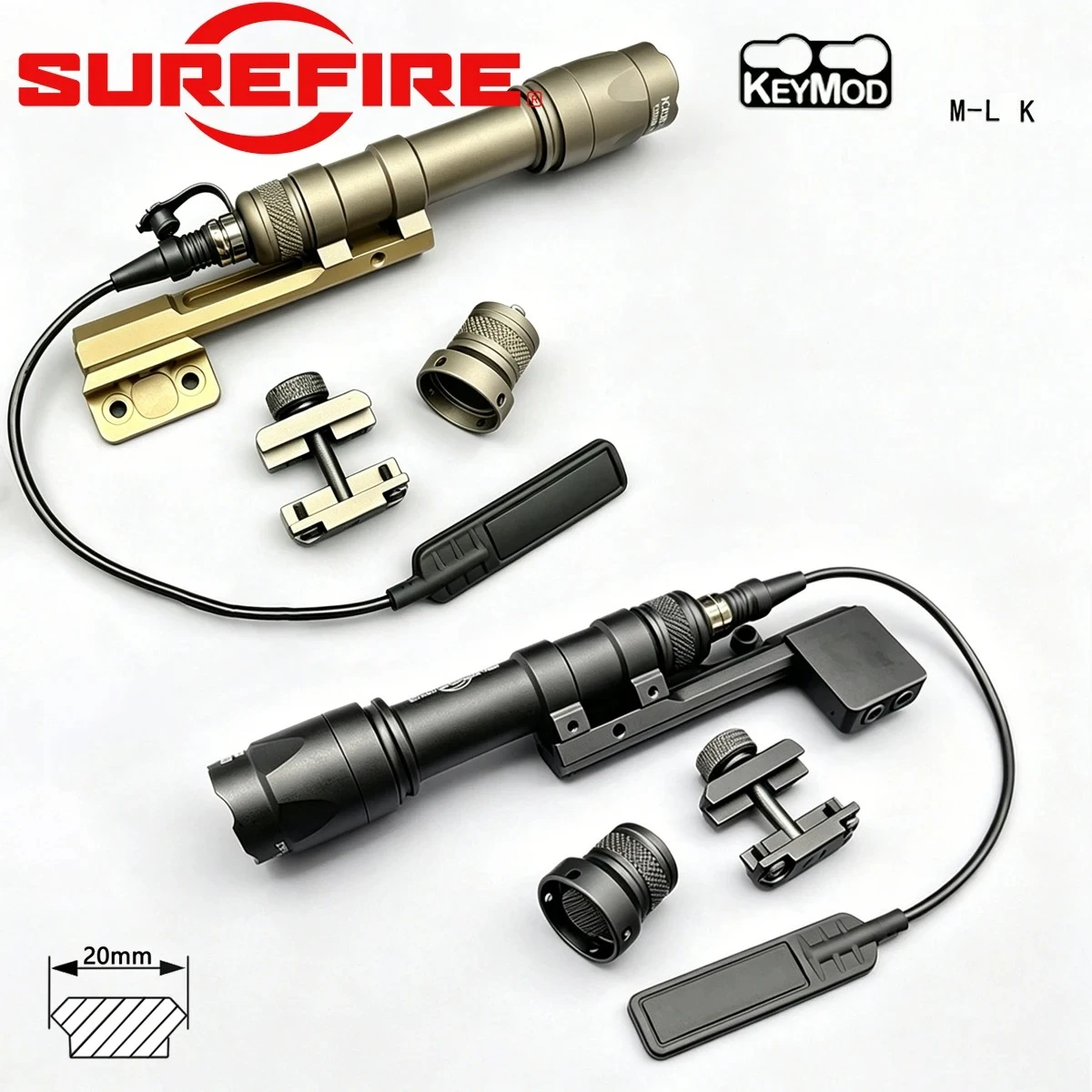 Linterna táctica Surefire M600 Scout con montura M-LOK offset - imagen 2