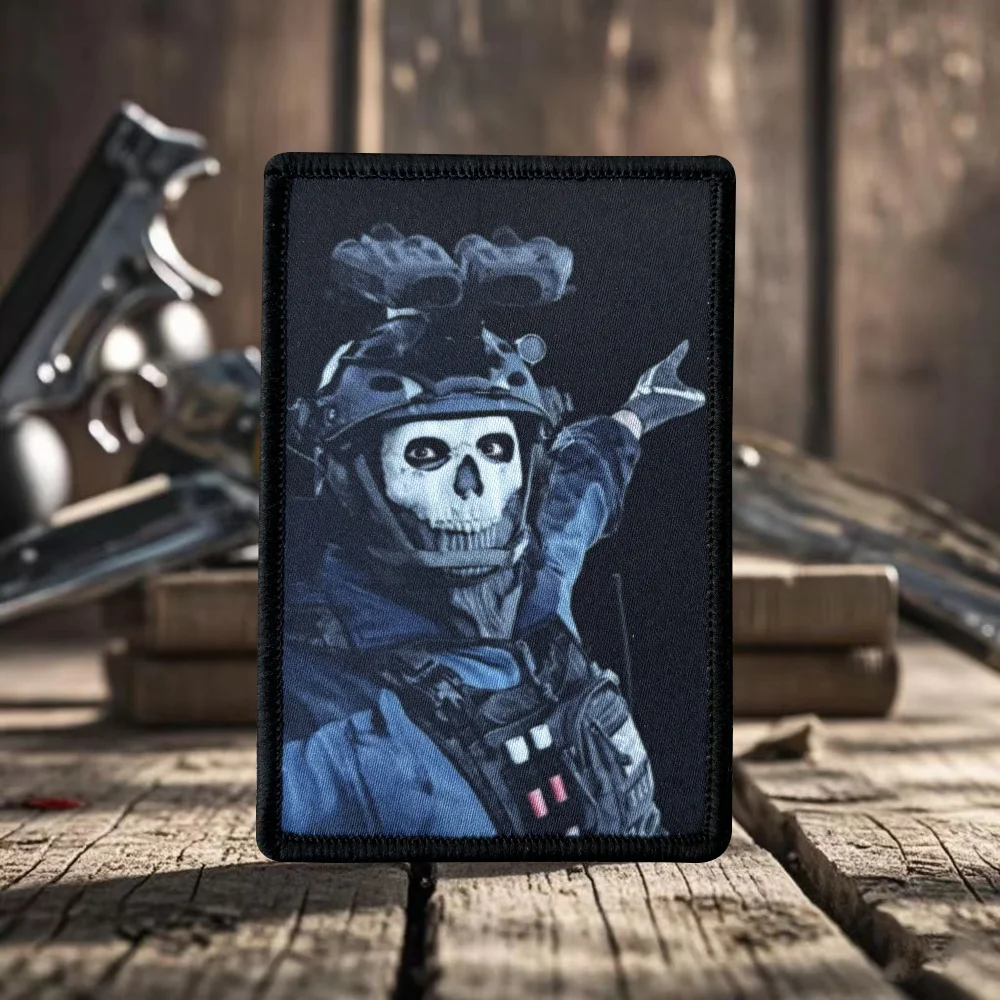 Parche táctico calavera Call of Duty – Chevron velcro mochila - imagen 2