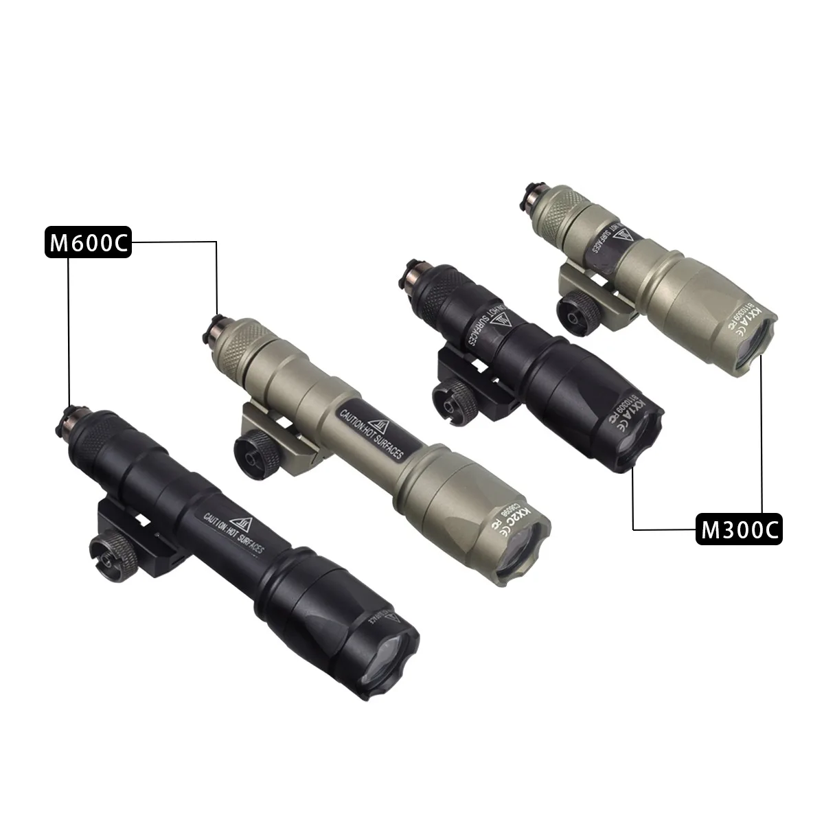 Linterna táctica SureFire M300/M600 con montaje Picatinny y remoto - imagen 2