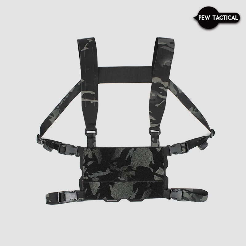 PEW TACTICAL chaleco táctico estilo Ferro mini arnés MOLLE airsoft - imagen 2