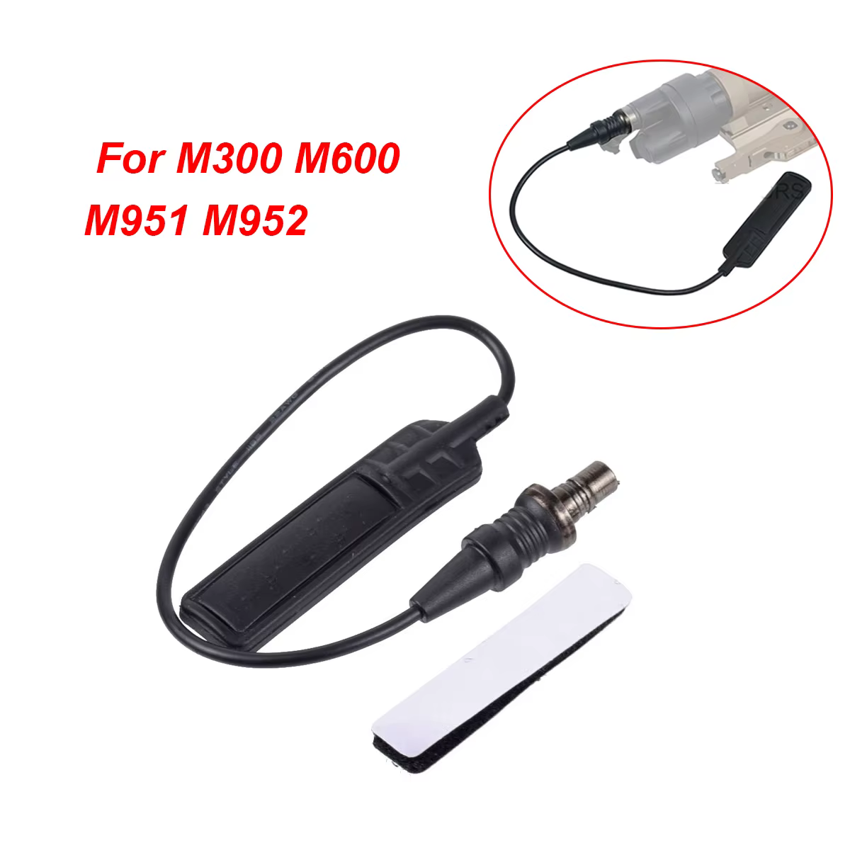 Interruptor remoto táctico M300-M600 con cinta para rifle - imagen 3