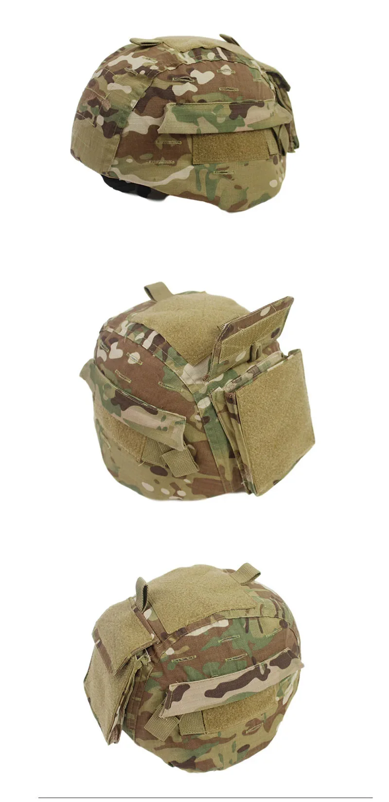 Detalle del patrón camuflaje en la funda
