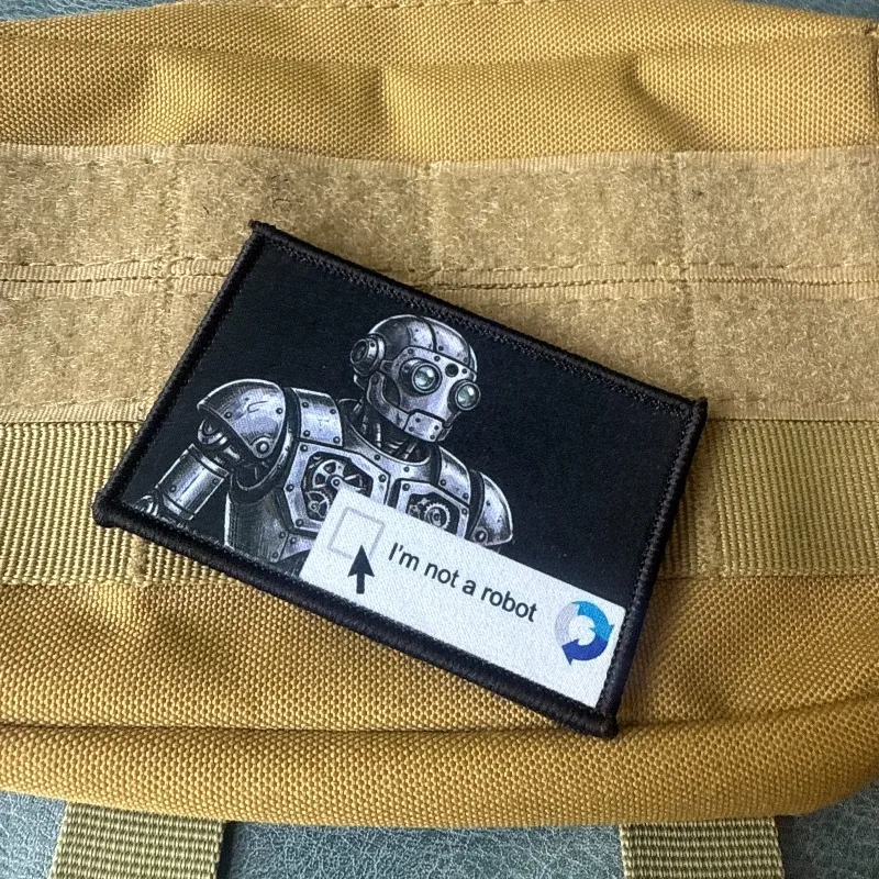 Parche táctico CAPTCHA No soy un robot para MOLLE - imagen 3